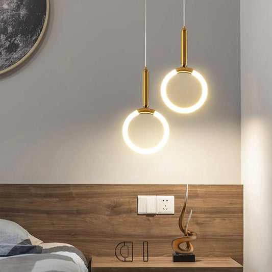 Tatva Lights Elmeon Gold LED Pendant Light