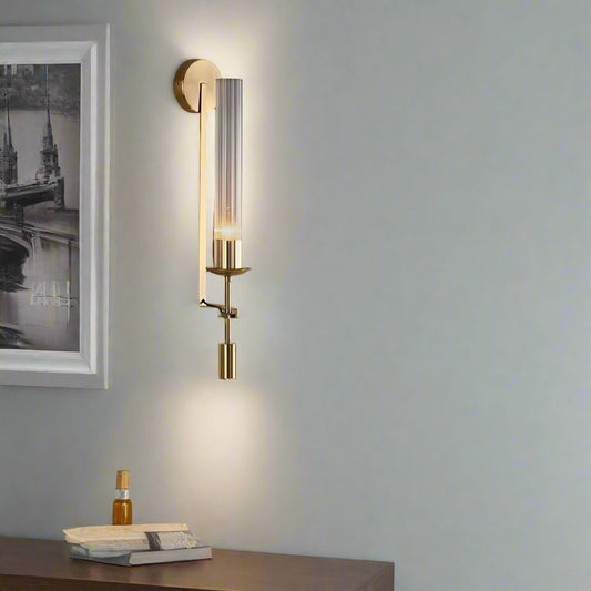 Tatva Lights Zeyra Glow Transparent Glass LED Wall Light