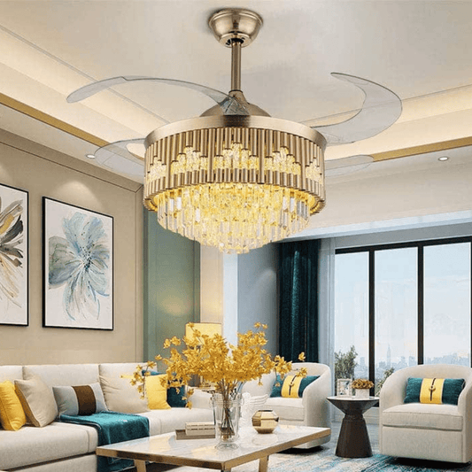 Tatva Lights VentraLux Crystal Fandelier
