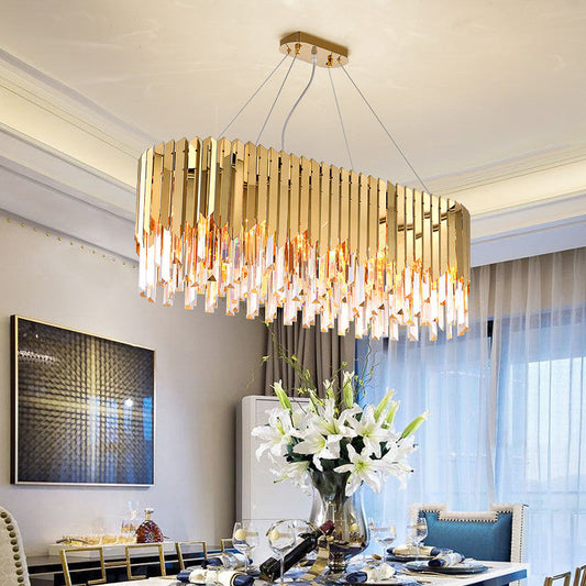 Tatva Lights Cyrentra Crystal LED Chandelier