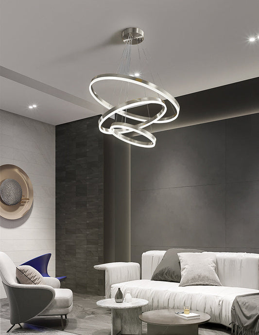 Tatva Lights Serennic Silver LED Chandelier