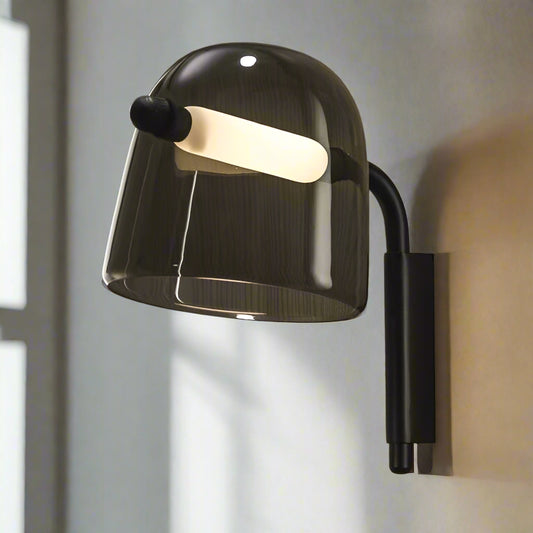 Tatva Lights Aurix Gold Wall Lamp featuring a sleek vertical design with a brushed gold finish and soft ambient LED lighting—ideal for hallways, bedrooms, or elegant accent walls.