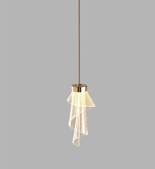 Tatva Lights Elanova Crystal Pendant Chandelier – Sophisticated layered crystal design with warm LED illumination and a luxe gold finish, ideal for dining areas, stairwells, or grand entryways