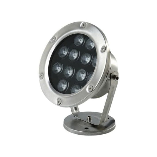 Tatva Lights Stainless Steel LED Underwater Light for fountains and pools.
Durable, corrosion-resistant housing with powerful multi-LED illumination.
Ideal for outdoor landscape lighting, garden ponds, or water features.