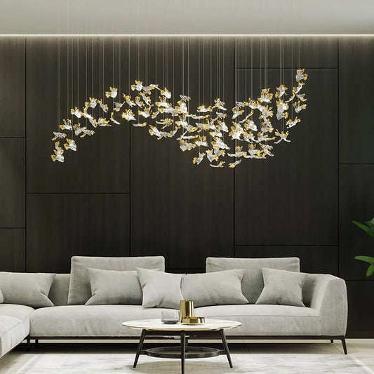 Tatva Lights Colocasia Leaves Chandelier