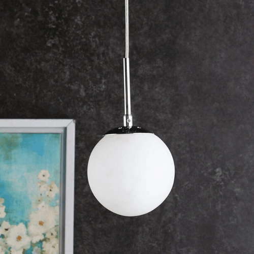 Tatva Lights Merion White Globe Pendant Light